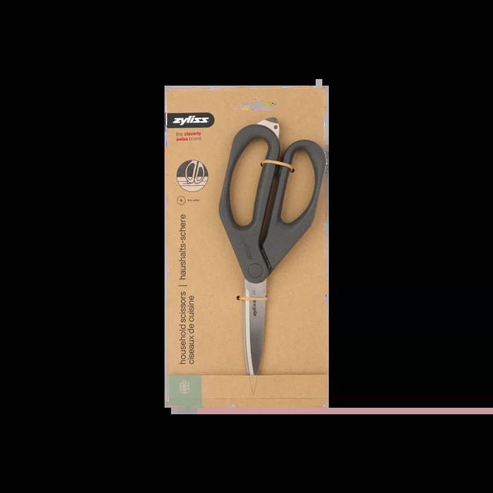 Zyliss Household Scissors Stainless Steel Built-In Box Cutter Ergonomic Handle