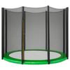 Kahuna 10ft Trampoline Replacement Safety Pad and Net Round 8 Poles Green