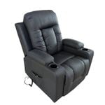 Remote Control Standing Recliner Massage Chair With Heating And Storage Option-New York