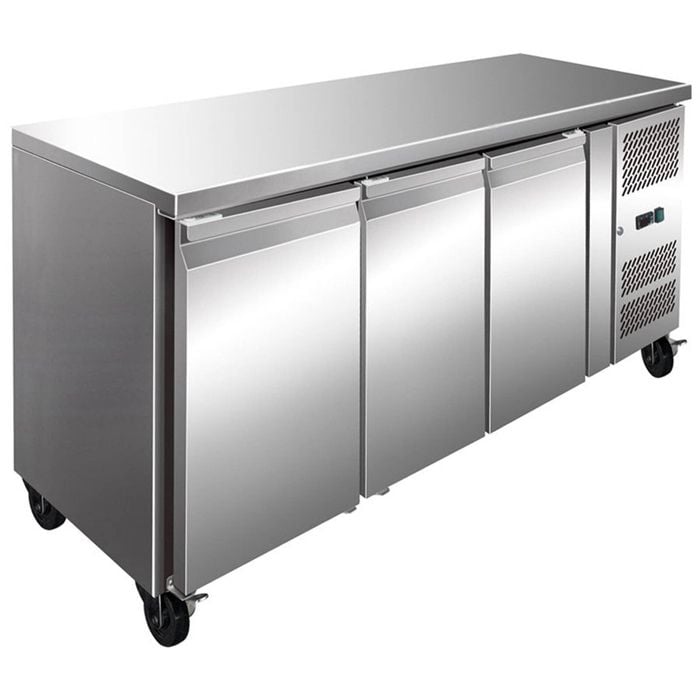 Thermaster S/s Three Door Bench Freezer 386l  - Under Bench Freezers (fe3100bt)
