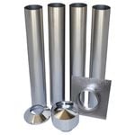 Scandia Masonry Inbuilt Flue Kit - galvanised Warmbrite 200i-S3/300i-S3