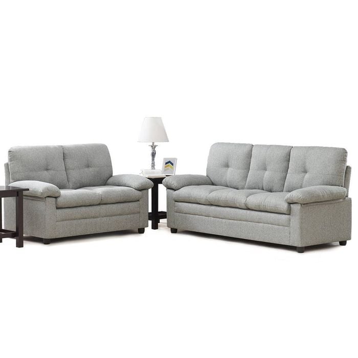 Foret 3+2 Seater Sofa Sectional Lounge Couch Furniture Modern Fabric Beige