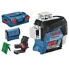 Bosch 12V Professional 30m 3x360° Green Beam Line Laser IP54 1/4", 5/8" Tripod thread