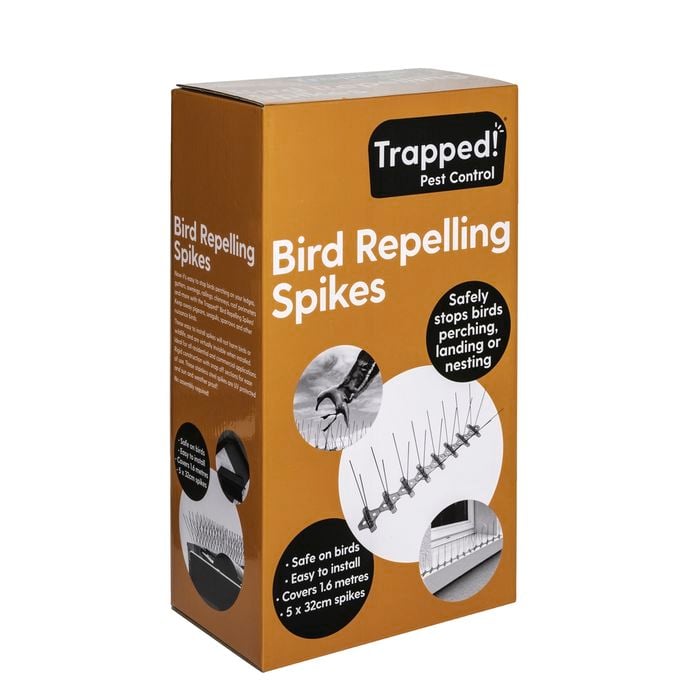 Trapped! 5 x 32cm Bird Repelling Spikes