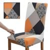 Anyseat Chair Cover Multicolor Geometric Pattern Elastic Slipcover Dining Decor