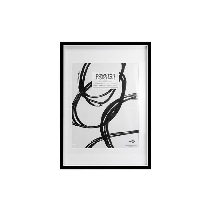 Unigift Downton 50x70cm MDF/Perspex Matt Picture Frame - Black