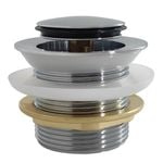 Kinetic 40mm Chrome Non-Overflow Pop-Up Bath Waste