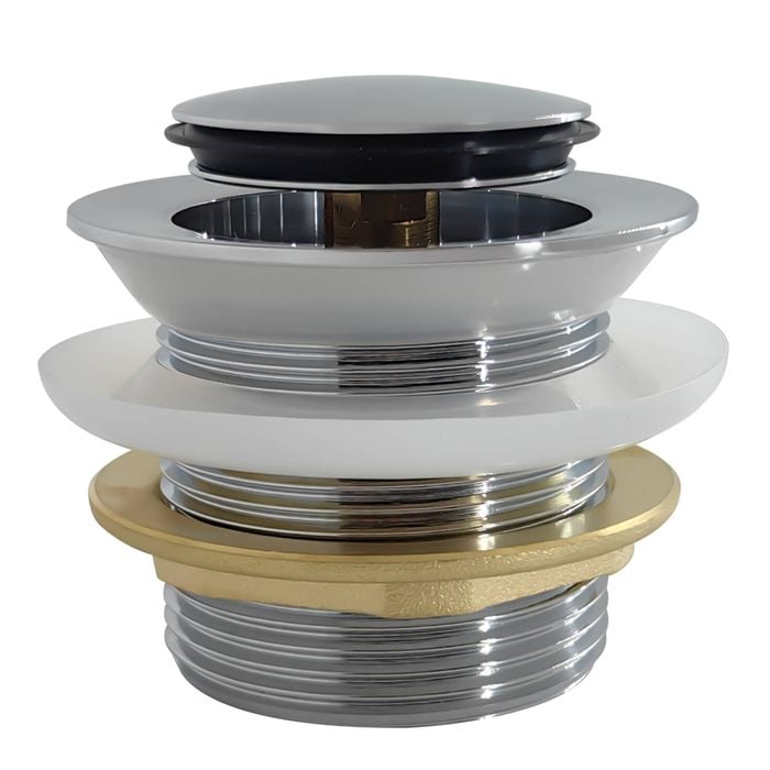 Kinetic 40mm Chrome Non-Overflow Pop-Up Bath Waste