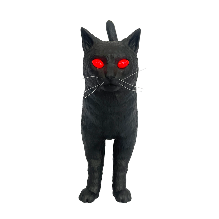 Galah Halloween Meowing Cat Animatronic With Sensor & 2 Sounds