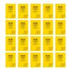 20x Spirax P136 Protective Cover Grid Book A4 8mm Grid 64 Pages Notebook Yellow