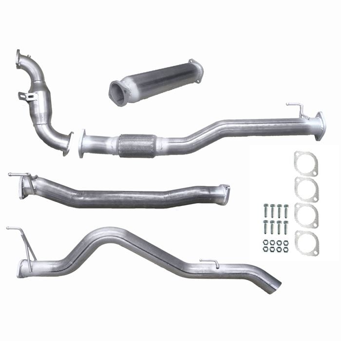 Ignite Exhausts Turbo Back For Holden Rg Colorado 2.8l 3" Cat & Hotdog Raw Aluminised Steel