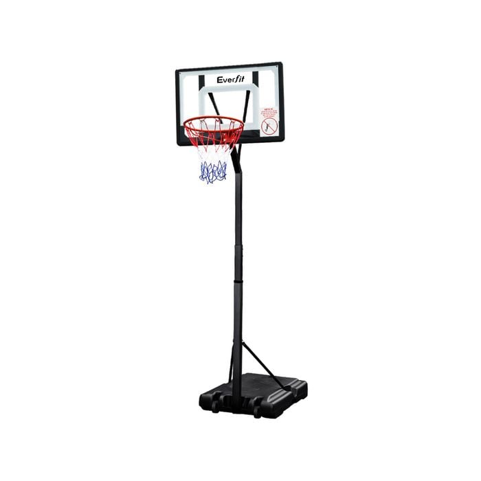 Everfit 2.6M Basketball Hoop Stand System Black Height Adjustable