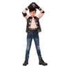 AJ Styles Halloween Costume Top Gloves Child WWE Muscle Chest Fancy Dress Black Colour, 6-PLUS