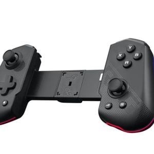 Asus Rog Tessen Mobile Controller, 2 Programmable Aluminium Paddles, 500 Hz Polling Rate, Fast Charging, Aura Rgb Lighting