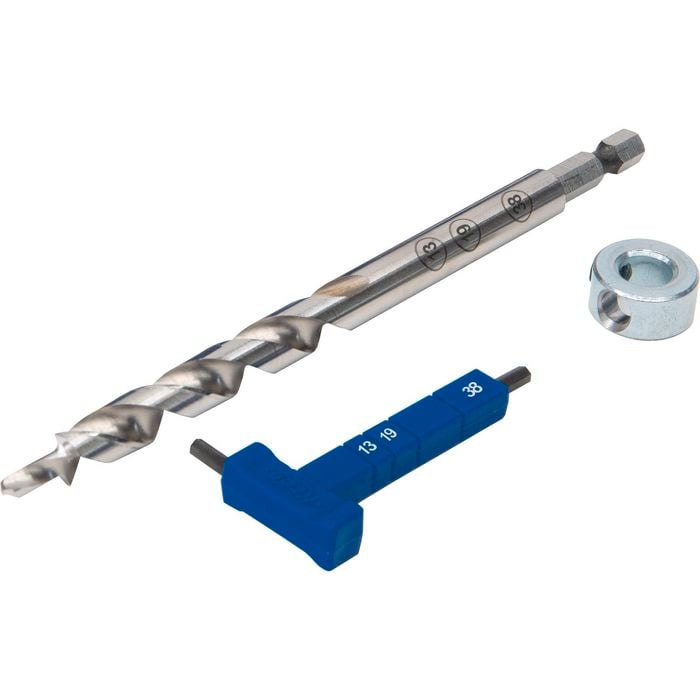 Kreg Easy-Set Drill Bit With Stop Collar And Gauge/Hex Wrench