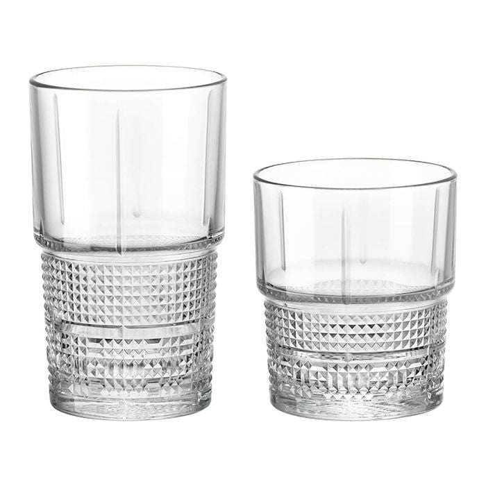 Bartender Novecento Highball Glasses & Whisky Glasses 12pc Set