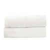 2pc Renee Taylor Bath Sheet Set Cobblestone 650 Gsm Cotton Ribbed White