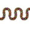 P&P Multicolor Christmas Tinsel Garland 5m Long Battery Operated LED Lights Decor
