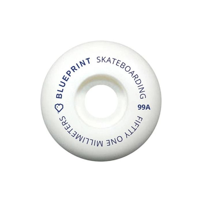 Blue Print Mini Heart 99A Durometer High Rebound Skateboard Wheel Diameter 52MM