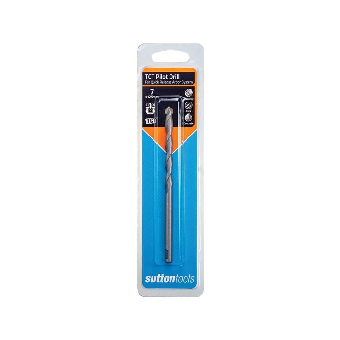 Sutton Tools  7 x 125mm Quick Release Holesaw TCT Pilot Drill