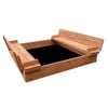 Keezi 90cm Wooden Sandpit With Foldable Seats