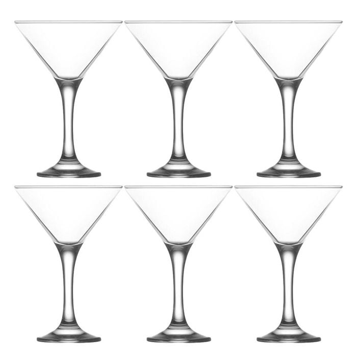 6pc Art Craft Belize Martini Drinking Glasses Set 175mL