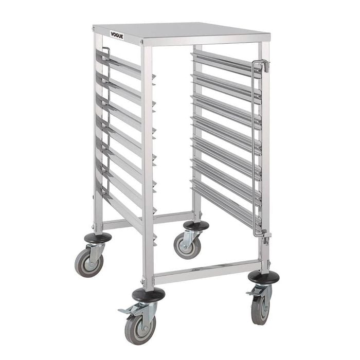 Vogue Gastronorm Racking Trolley 7 Level - Racking Trolleys (gg498)
