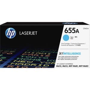 Hp 655a Original Laser Toner Cartridge - Cyan - 1 / Pack - 10500 Pages
