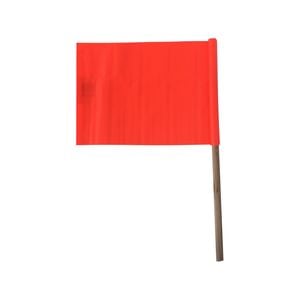 Brutus Orange PVC Flag On Timber Pole