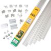  75mm Brushed Alloy Aluminium Edging Kit