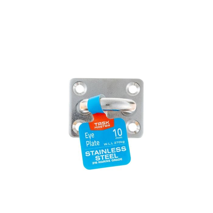 Taskmaster 10mm 316 Stainless Steel Square Eye Plate