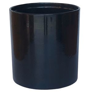 Northcote Pottery 20cm Black Ava Cylinder Pot