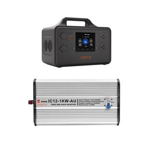 Voltx 1800w Portable Power Station + 12v 1kw Inverter
