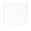 ProtectorAl 1201 - 1500 x 1500mm Pearl White Aluminium Garden Gate Picket Top with Mid Rail