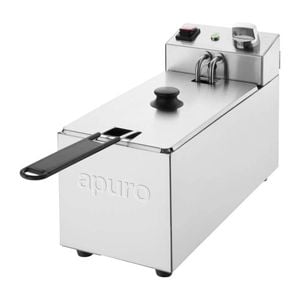 Apuro Single Tank Single Basket 3ltr Countertop Fryer 2kw - Cu614-a