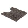 Barelli 50 x 50cm Chenille Grey Non-Slip Pedestal Bath Mat