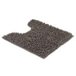 Barelli 50 x 50cm Chenille Grey Non-Slip Pedestal Bath Mat