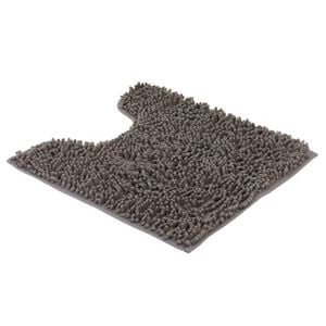 Barelli 50 x 50cm Chenille Grey Non-Slip Pedestal Bath Mat