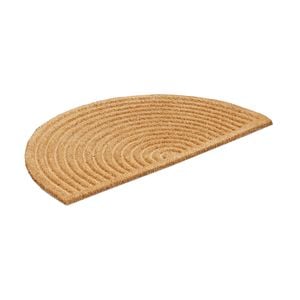 Axton 750 x 450mm Natural Coir Debossed Semi Circle Ribbed Matt