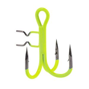 Mikado Jaws Vertical Treble Fishing Hook Fluoro 3/0