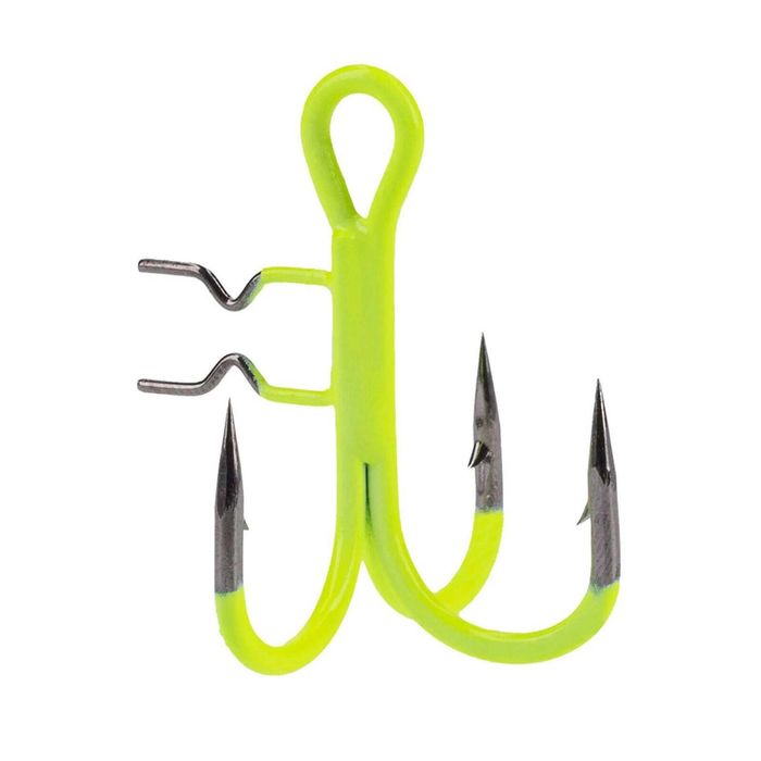 Mikado Jaws Vertical Treble Fishing Hook Fluoro 3/0