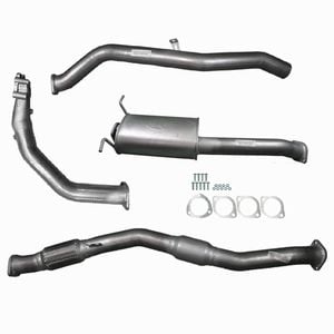 Ignite Exhausts Turbo Back For Nissan D22 Navara 2.5l 3" Cat & Muffler Raw Aluminised Steel