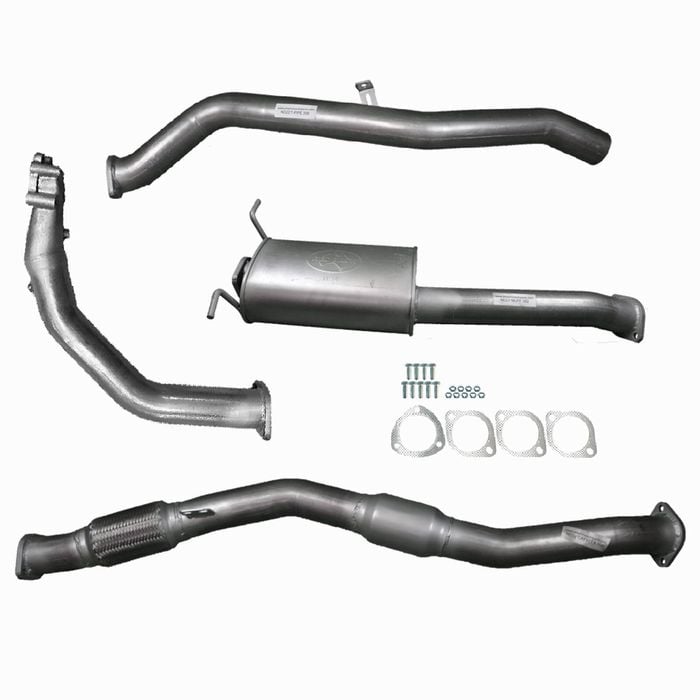 Ignite Exhausts Turbo Back For Nissan D22 Navara 2.5l 3" Cat & Muffler Raw Aluminised Steel