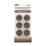 Prestige 34mm Antique Brown Round Hampton Knob - 6 Pack