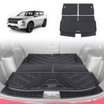 AUSGO Boot Liner for Mitsubishi Outlander 2021-Onwards 7 Seats 3-Piece Set Cargo Trunk Mat