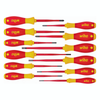 Wiha 12 Piece Softfinish Screwdriver Slimfix Set Insulated Electric VDE 1000 V AC