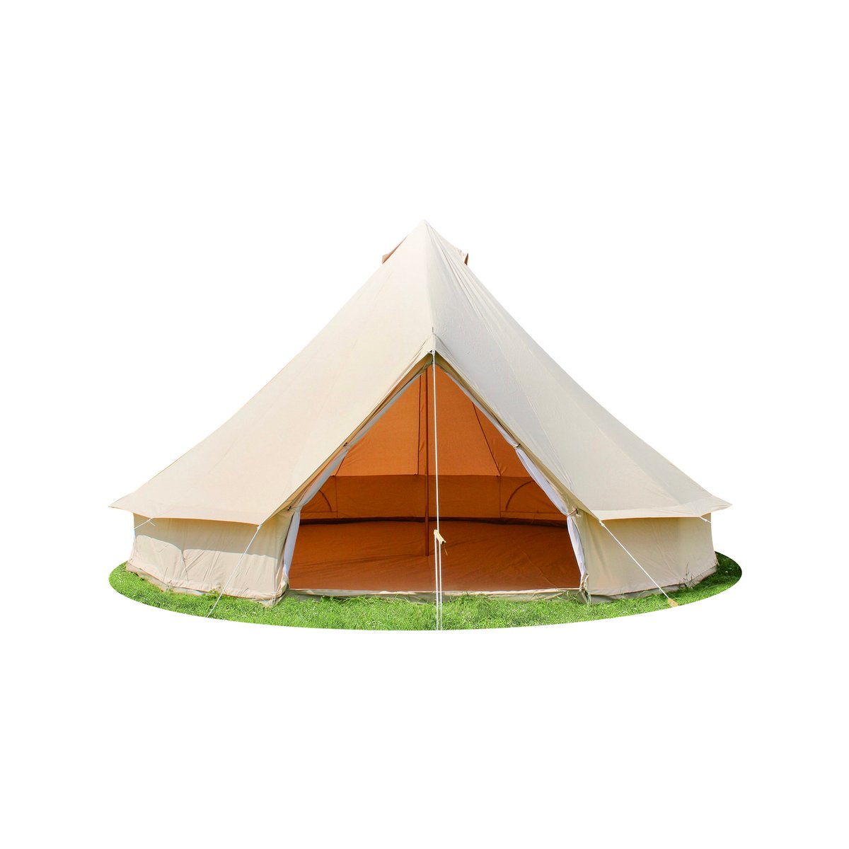 MIUZ 3M 4 Season Bell Tent Waterproof Canvas Glamping Yurt Teepee Tents Bunnings Australia