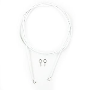Windoware 2m Hooks and Eyes Expanding Curtain Wire Kit