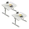 SOGA 2X 60x40cm White Small Foldable Laptop Bed Table