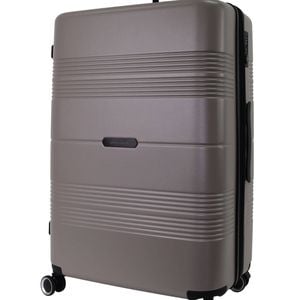 Pierre Cardin Medium 113l Travel Hard Shell Case Suitcase Luggage Taupe